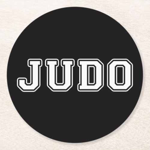 Judo Round Paper Coaster