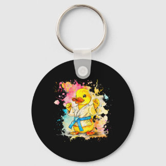 Judo Rubber Duck Nature Kickboxing Taekwondo Keychain