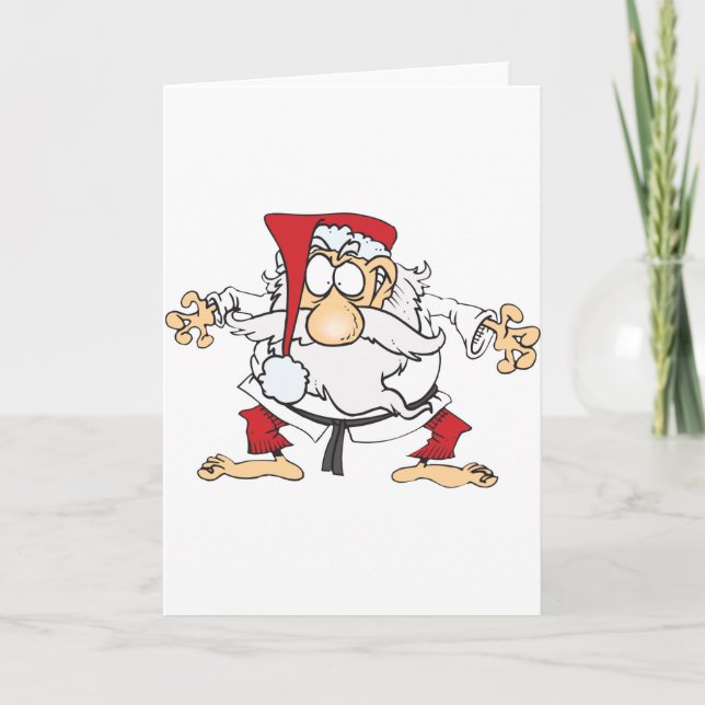 Judo-Santa Holiday Card (Front)