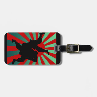 judo sun rising luggage tag