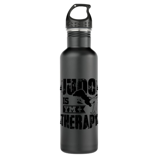 Judo Therapy Stainless Steel Water Bottle (Front)