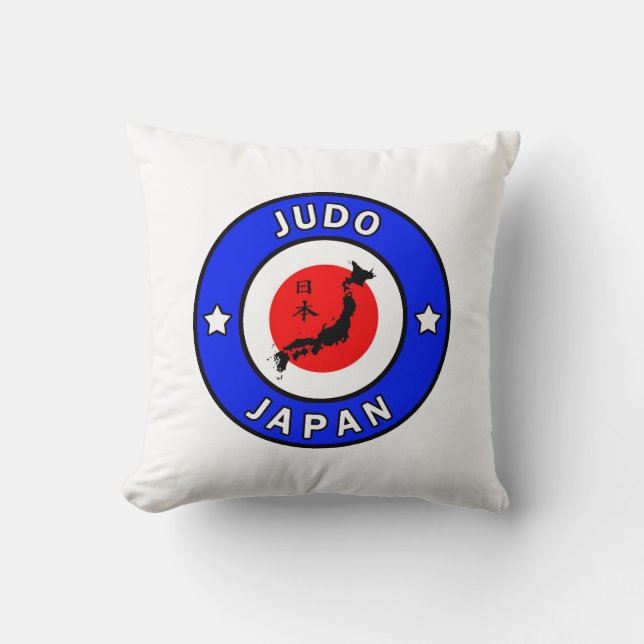 Judo Throw Pillow (Front)