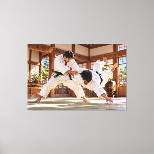 Judo – Traditional Japanese Martial Arts Canvas Print