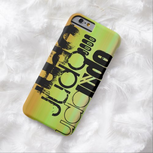 Judo Vibrant Green Orange  Yellow Barely There iPhone 6 Case