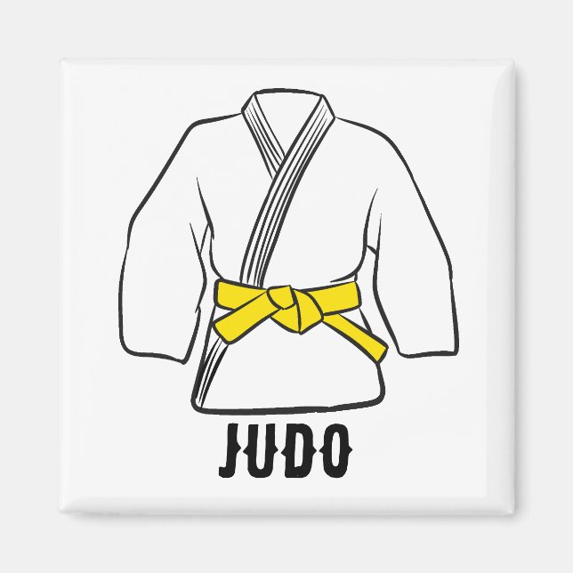 Judo Yellow Belt Promotion Celebration  Magnet (Front)