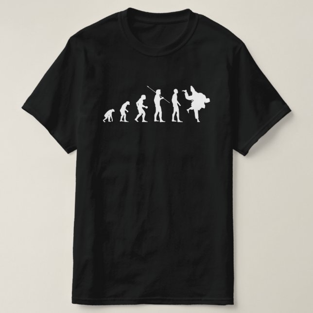 Judoka Evolution Funny Judo Meme Bv T-Shirt (Design Front)