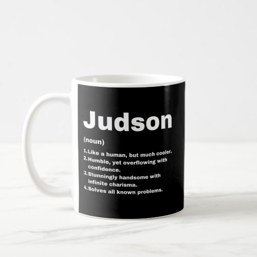 Judson Custom Name Definition Coffee Mug