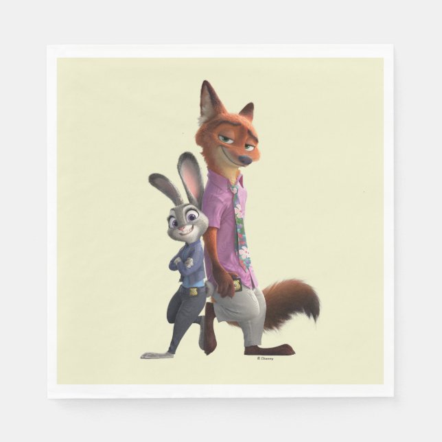 Judy and Nick Best Buds Napkins (Front)