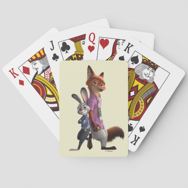 Judy and Nick Best Buds Poker Cards (Back)