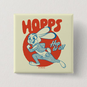 Judy Hopps - Hop to it! Button