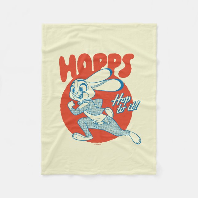Judy Hopps - Hop to it! Fleece Blanket (Front)