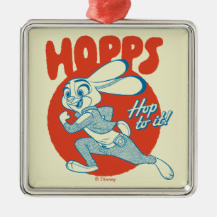 Judy Hopps - Hop to it! Metal Ornament