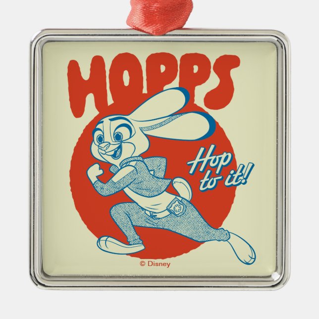 Judy Hopps - Hop to it! Metal Ornament (Front)