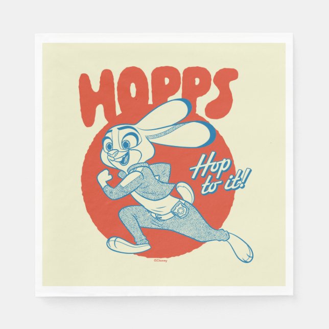 Judy Hopps - Hop to it! Napkins (Front)
