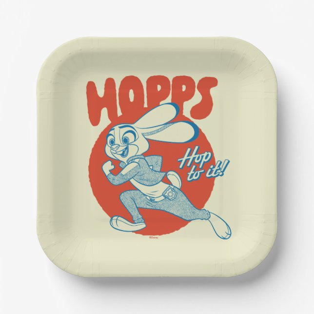 Judy Hopps - Hop to it! Paper Plates (Front)