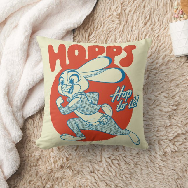 Judy Hopps - Hop to it! Throw Pillow (Blanket)