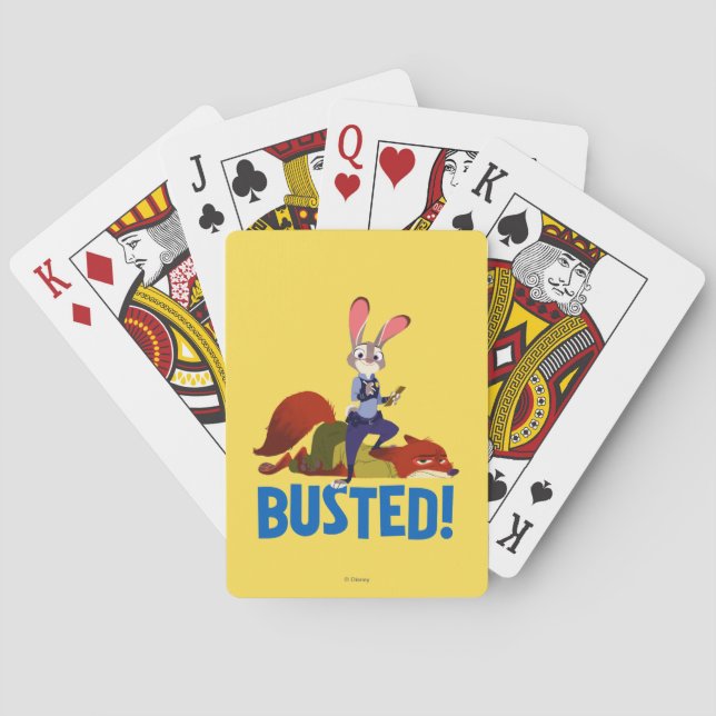Judy Hopps & Nick Wilde - Busted! Playing Cards (Back)