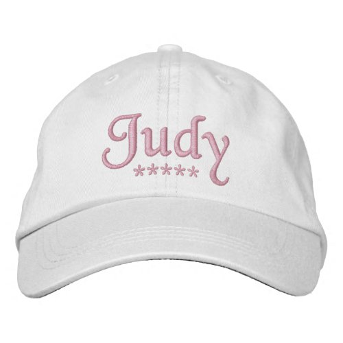 Judy Name Embroidered Baseball Cap