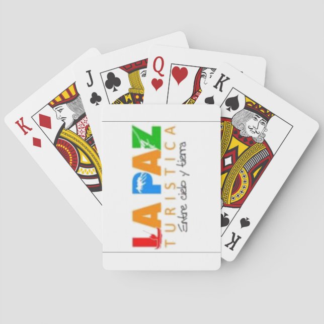 Juego de cartas La Paz turistica Poker Cards (Back)