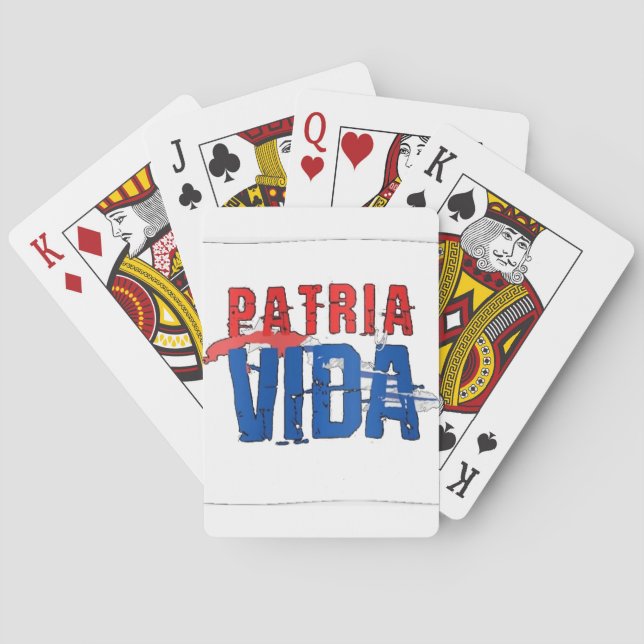 Juego de cartas Patria y vida Poker Cards (Back)