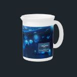 Jug 2  (BlueBubbles) RFPMDesigns ©️2012 Beverage Pitcher<br><div class="desc">🌸Jug 2 (BlueBubbles) — -©️ Logo Branded (front) 𝐑𝐅𝐏𝐌 𝐃𝐞𝐬𝐢𝐠𝐧𝐬© ©️2012 & 2023 𝐑𝐨𝐬𝐞𝐚𝐧𝐧𝐞 𝐏𝐞𝐚𝐫𝐬 / 𝐑𝐨𝐬𝐞𝐚𝐧𝐧𝐞 𝐏𝐞𝐚𝐫𝐬 𝐌𝐨𝐡𝐚𝐦𝐞𝐝 / 𝐑𝐨𝐬𝐞𝐚𝐧𝐧𝐞 𝐅𝐢𝐬𝐜𝐡𝐞𝐫 𝐏𝐞𝐚𝐫𝐬 𝐌𝐨𝐡𝐚𝐦𝐞𝐝 All Rights Reserved. 🌸Jug / Pitcher: (Juice / Drink / Water Jug) •Capacity: 19oz. •Made of 100% bright white porcelain. •Dishwasher safe & microwave safe. •Imported. Printed...</div>