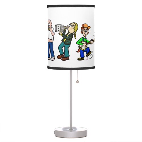 Jug Band Hillbilly Musicians Table Lamp