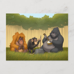 Jug Band of the Apes Postcard