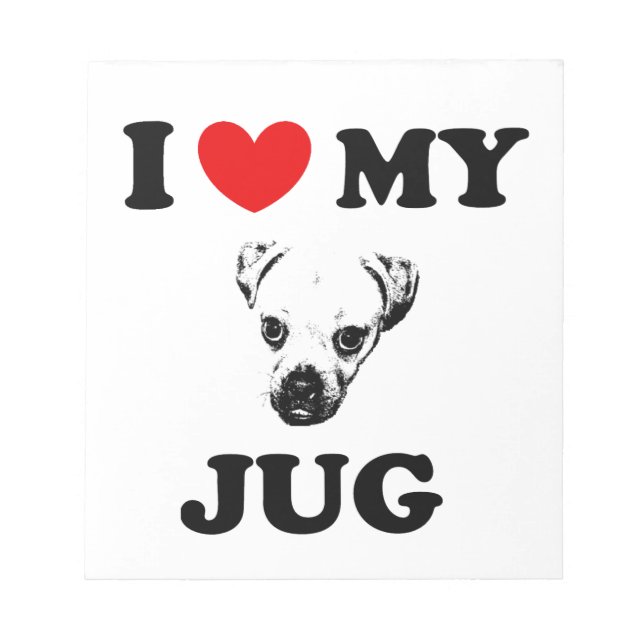 jug dog notepad (Front)