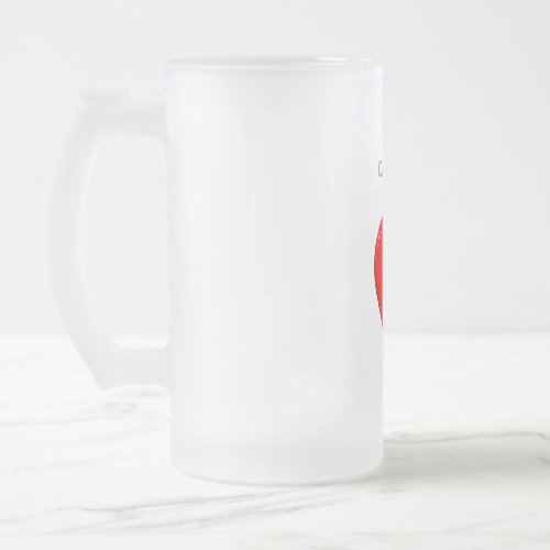 Jug  frosted glass beer mug