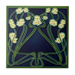 Art Nouveau Reproduction Decorative Ceramic tile 187 