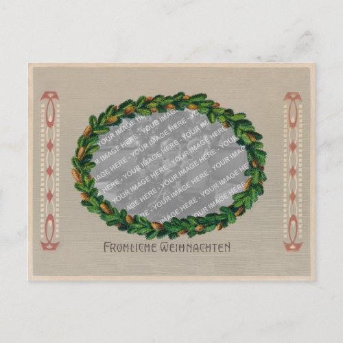 Jugendstil Christmas Card Photo Frame _ Faded PC