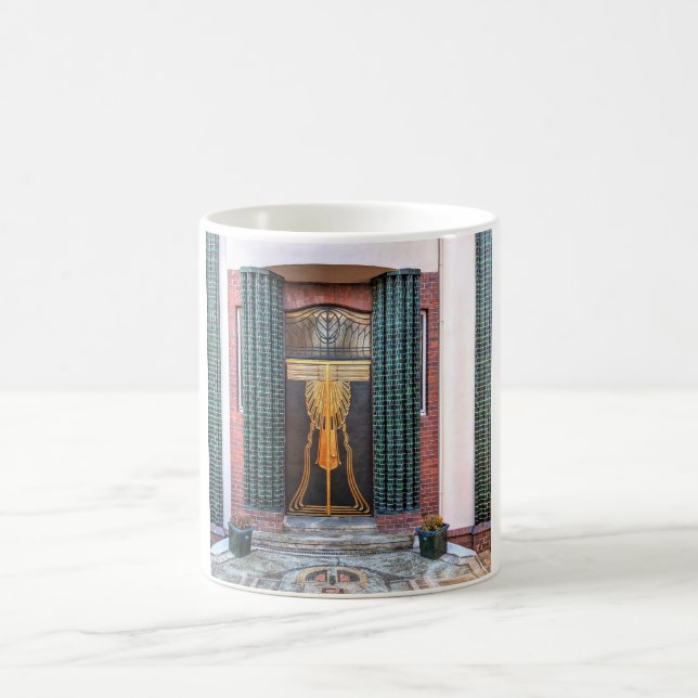 Jugenstil Door Coffee Mug (Center)
