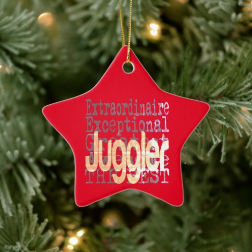 Juggler Extraordinaire Ceramic Ornament