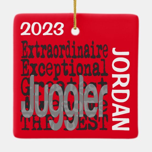 Juggler Extraordinaire CUSTOM Ceramic Ornament