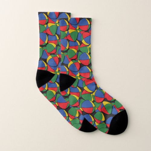 Juggler Juggling Balls Patterned Socks