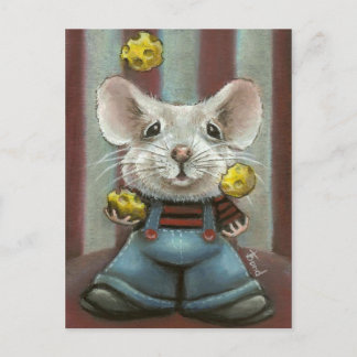 Juggler Mouse Postcard