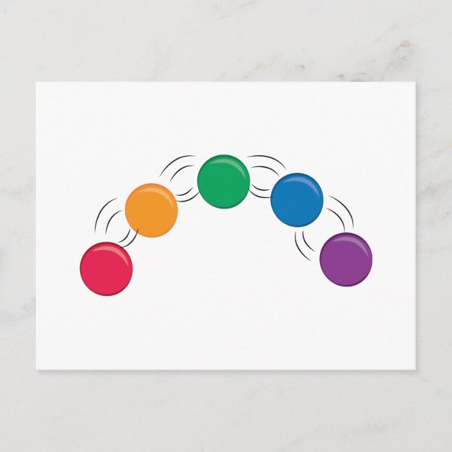 Juggling Balls Postcard (Front)