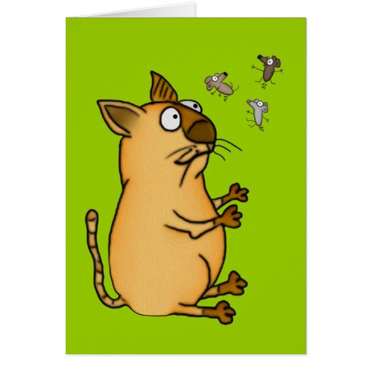 Juggling Cat Cards (Front)