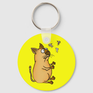 Juggling Cat Keychain