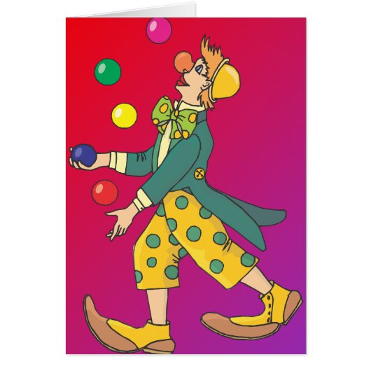 Juggling Clown Cards (Front)