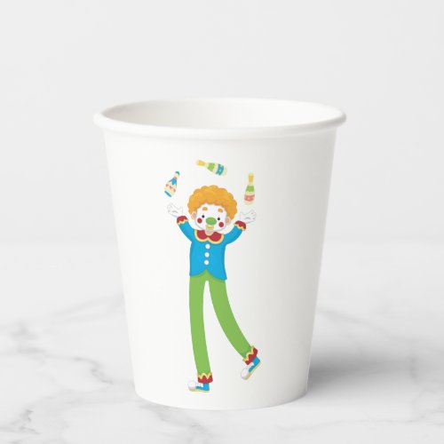 Juggling Clown Paper Cups