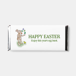 Juggling Easter Bunny Hershey Bar Favors