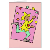 Juggling Jester Cartoon Cute Child Illustration (Front)