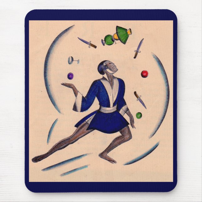 juggling juggler mouse pad (Front)