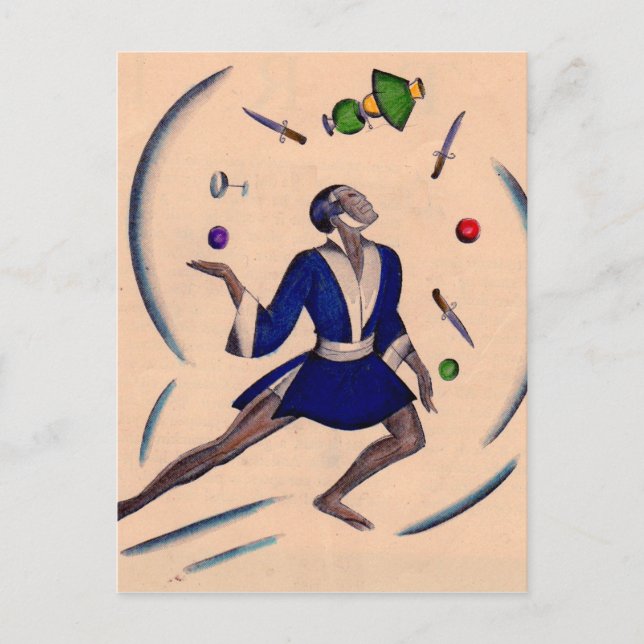 juggling juggler postcard (Front)