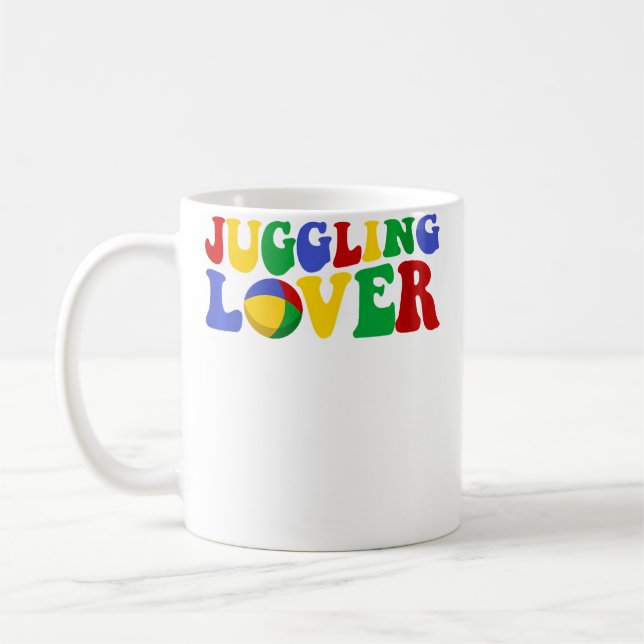 Juggling Lover Expert Juggler Circus Graphic Coffee Mug (Left)