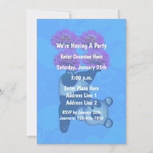 Juggling Panda Bear Cute Party Invitation