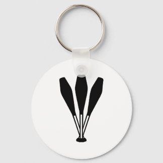 Juggling pins keychain