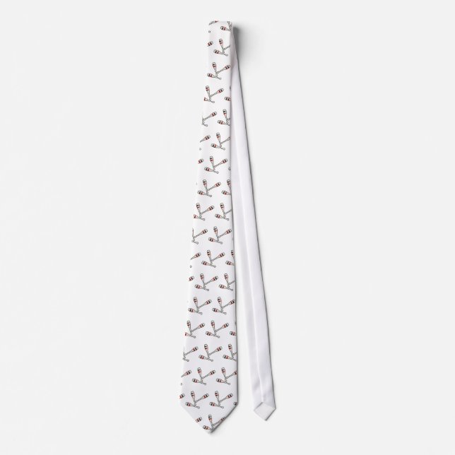 Juggling Pins Neck Tie (Front)