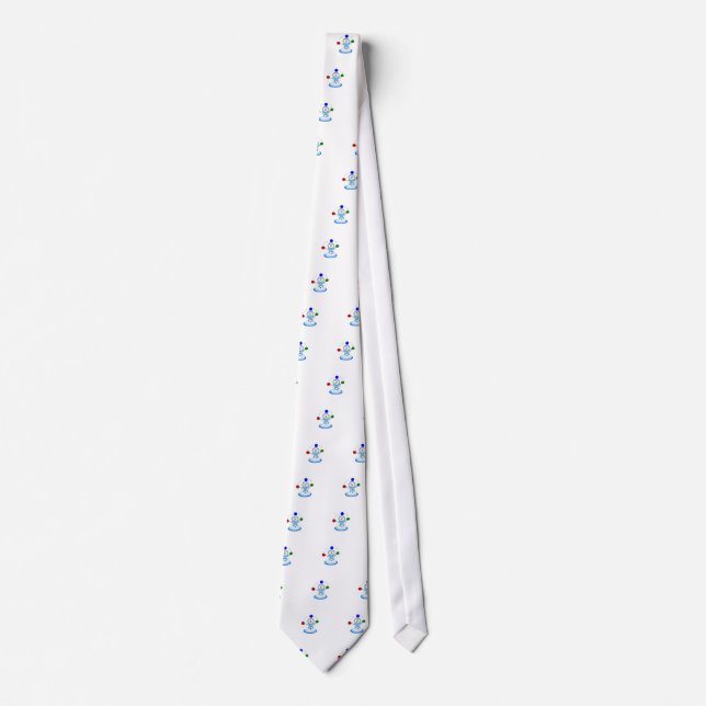 Juggling Snowman Entertainer Tie (Front)